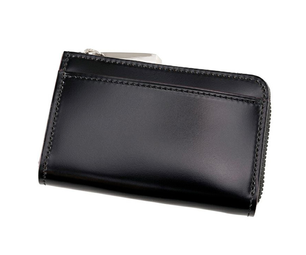 【新品】キプリス CYPRIS　L字ファスナー小銭入れ ネイビー　カシューレザー L字ファスナー小銭入れ｜フィンランドエルク |革製品CYPRIS